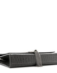 Calfskin Crocodile Embossed Medium Classic Monogram Kate Tassel Satchel Storm