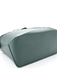 Calfskin Small Puzzle Edge Bag Bottle Green