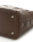 Lambskin Cannage Large Lady D1OR Brown