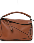 Calfskin Small Puzzle Bag Tan