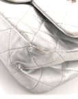 Metallic Lambskin Quilted 2.55 Reissue 227 Flap Silver