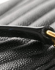 Grain De Poudre Matelasse Monogram Mini Lou Camera Bag Black