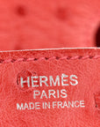 Ostrich Birkin 30 Rouge Vif