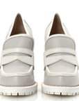 Calfskin Loafer Pumps 39.5 Mist Bianco