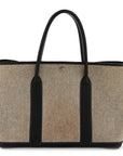 Toile H Buffle Skipper Garden Party 36 MM Tote Black