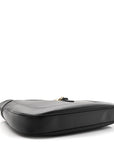 Ancora Calfskin Medium Jackie Shoulder Bag Black