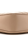 Calfskin Matelasse Monogram Lou Camera Bag Dark Beige