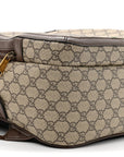 GG Supreme Monogram Medium Ophidia Day Backpack Beige Ebony New Acero