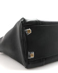 Supple Shiny Lambskin Luggage Black