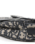 Oblique Mini Saddle Bag With Strap Blue