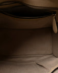 Drummed Calfskin Micro Luggage Dune
