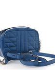 Calfskin Matelasse Aria Mini GG Marmont Chain Shoulder Bag Clear Blue