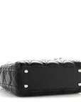Lambskin Cannage Mini Lady D1OR Black