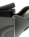 Baby Drummed Calfskin Micro Luggage Kohl