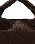 Suede Intrecciato Small Hop Fondant