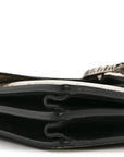 GG Supreme Monogram Medium Dionysus Shoulder Bag Black