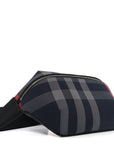 House Check Sonny Bum Bag Navy Grey