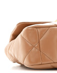 Lambskin Quilted Medium CHNL 19 Flap Brown