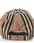 Cotton Vintage Check Monogram Baseball Hat S Archive Beige