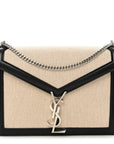 Canvas Calfskin Classic Monogram Cassandra Natural Black