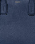 Derby Calfskin Vintage Check Medium Banner Tote Regency Blue