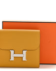 Epsom Constance Compact Passant Wallet Jaune Ambre