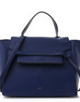 Grained Calfskin Mini Belt Bag Indigo