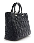 Lambskin Cannage Large Lady D1OR Royal Blue