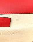 Calfskin Bamboo Web Medium Dionysus Top Handle Bag Red White Blue