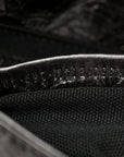 Crackled Calfskin Baguette 26424 Black