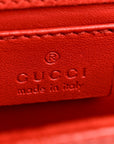 Patent MicroGCCIssima Small Broadway Clutch Red