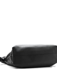 Nappa Calfskin Medium Flamenco Knot Clutch Black