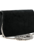 Velvet Super Mini Dionysus Shoulder Bag Black