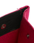 Wool Rive Gauche Tote Fuchsia