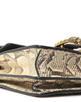 Snakeskin Web Medium Dionysus Shoulder Bag Natural