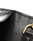 Vitello Cruise F is FNDI Bi-Color FF 1974 Embossed Medium Envelope Wallet On Chain Black Maya
