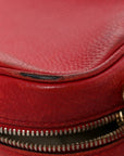 Pebbled Calfskin Small Soho Disco Bag Tabasco Red