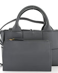 Nappa Maxi Intrecciato Arco Tote Thunder