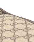 GG Supreme Monogram Textured Dollar Calfskin Web Ophidia Savoy Garment Bag Beige Ebony New Acero