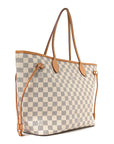 Damier Azur Neo Neverfull MM Rose Ballerine