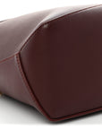 Calfskin Small Puzzle Edge Bag Burgundy