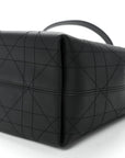 Smooth Calfskin Vintage Flat Macrocannage Small Toujours Vertical Tote Black
