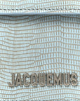 Calfskin Lizard Embossed Le Grand Bambino Light Blue