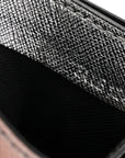 Metallic Saffiano Cardholder Silver