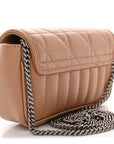 Calfskin Matelasse Aria Super Mini GG Marmont Shoulder Bag Camelia