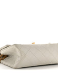 Metallic Goatskin Quilted 2.55 Reissue Mini Flap Silver