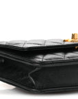 Pearly Caviar Quilted Fit For You Wallet On Chain WOC Black