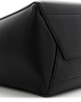 Soft Grained Calfskin Sangle Bucket Bag Black