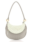 Nappa Intrecciato Small Gemelli Agate Grey Glacier