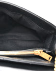 Calfskin Y Quilted Monogram Small Loulou Chain Satchel Black